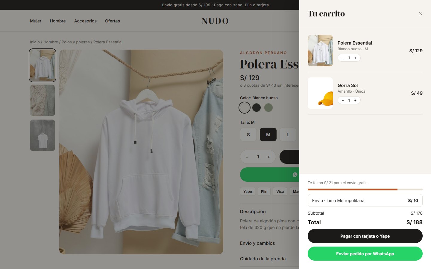 Carrito y pago
